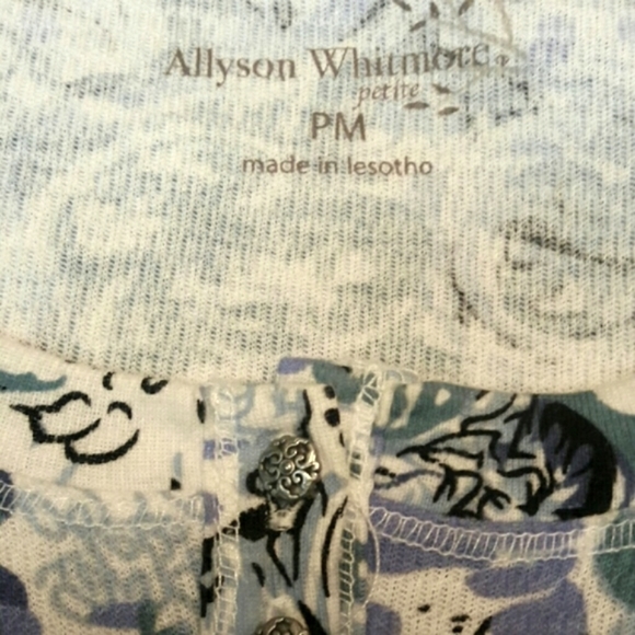 NWOT Allison Whitmore Sporty Waffle Shirt - Picture 4 of 4